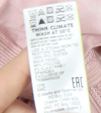 Womens UK Size 18 Marks and Spencer Pink  Blouse