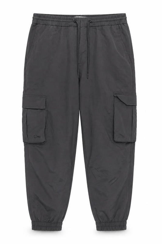 Unisex Adultss UK Size L Zara Relaxed Fit Cargo Black Trousers