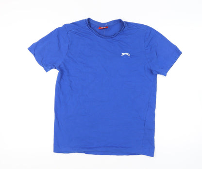 Slazenger Men's Blue Crew Neck T-Shirt - Size S