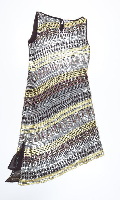 Austin Reed Women's Multicoloured Silk Shift Dress