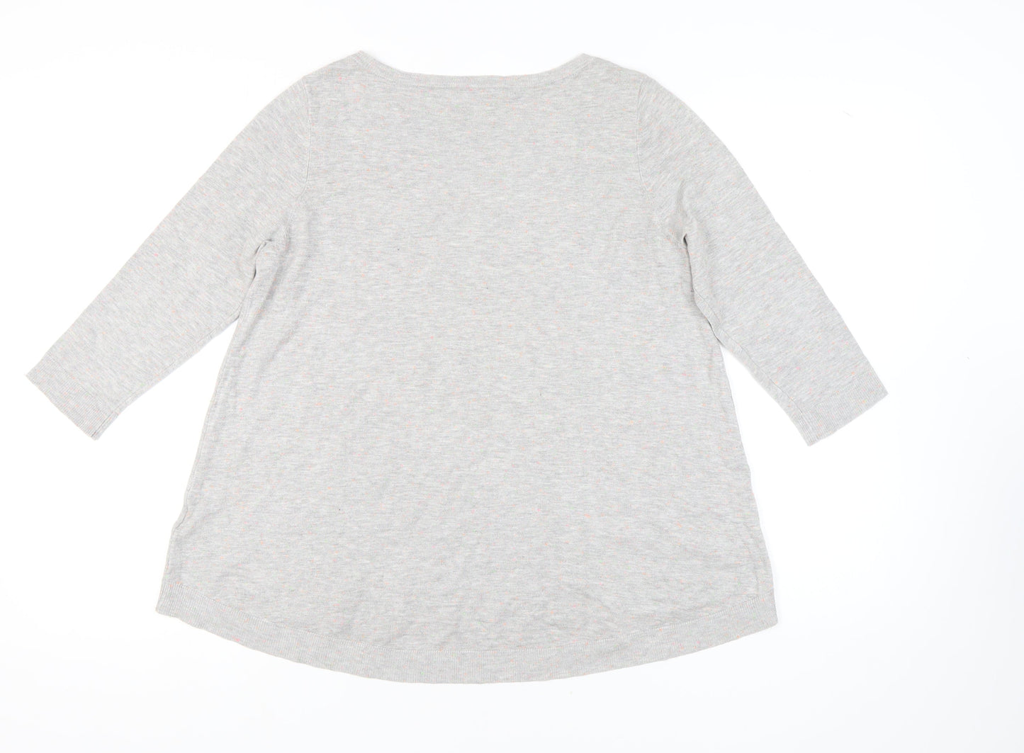Womens UK Size 12 Phase Eight Grey Pullover Jumper
