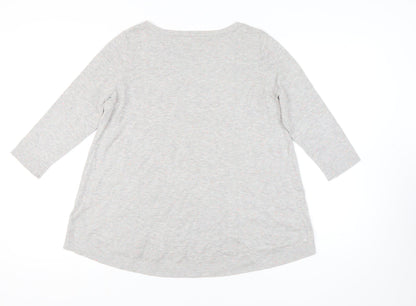 Womens UK Size 12 Phase Eight Grey Pullover Jumper