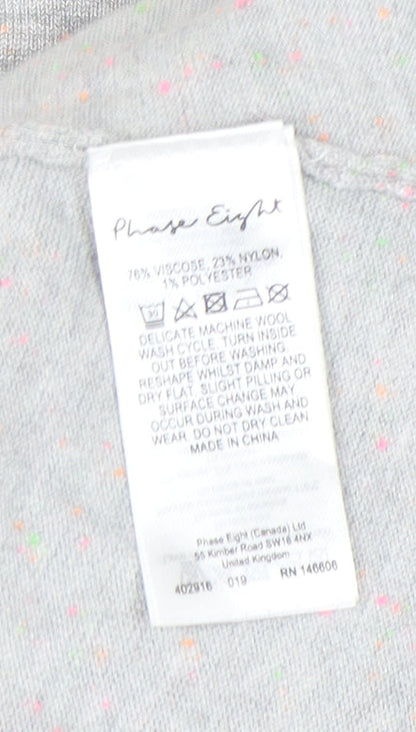 Womens UK Size 12 Phase Eight Grey Pullover Jumper