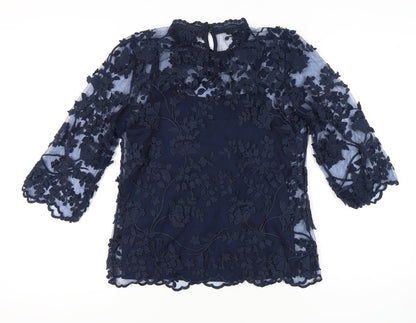 Womens UK Size M ADIVA Blue  Blouse