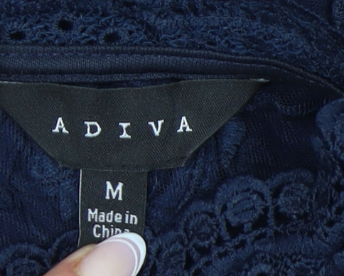 Womens UK Size M ADIVA Blue  Blouse