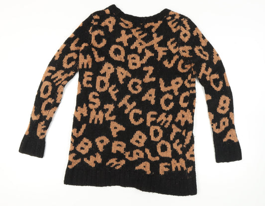 Womens UK Size 8 Topshop Black Pullover Jumper