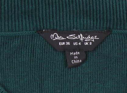 Womens UK Size 8 Miss Selfridge Green Pullover Jumper