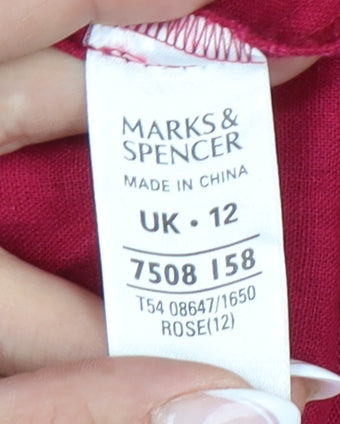 Womens UK Size 12 Marks and Spencer Red