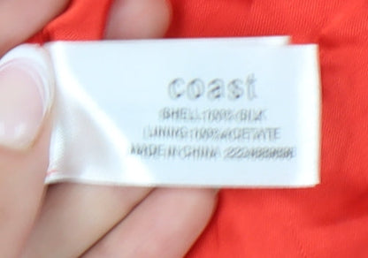 Coast Multicoloured Floral Silk Dress - Size 14