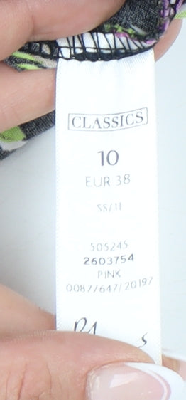 Classics Women's Pink Floral Skirt Size 10