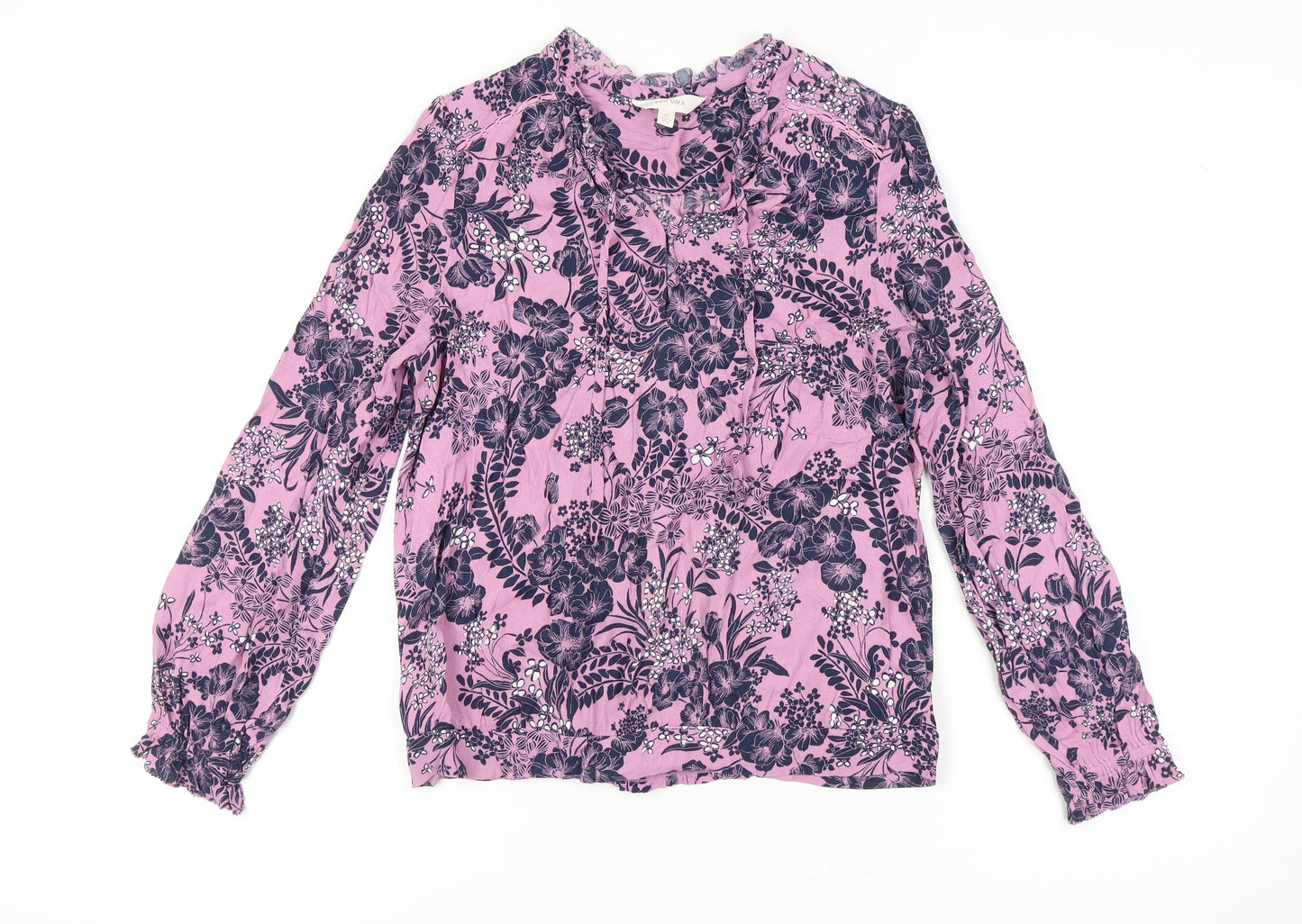 Womens UK Size 10 Marks and Spencer Purple Tunic Blouse