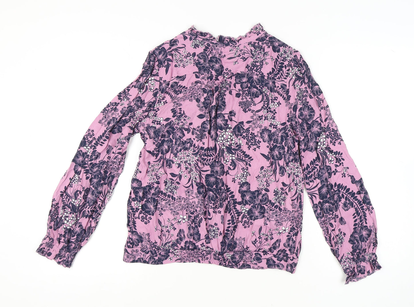 Womens UK Size 10 Marks and Spencer Purple Tunic Blouse