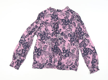 Womens UK Size 10 Marks and Spencer Purple Tunic Blouse