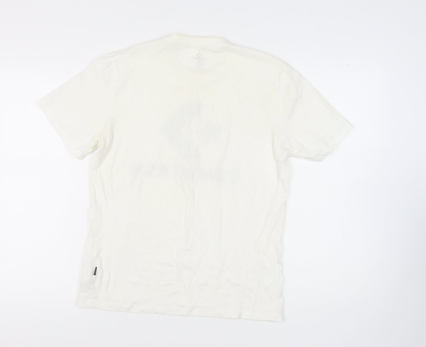 Mens UK Size S Converse White  T-Shirt