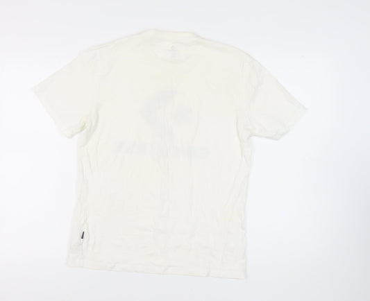 Mens UK Size S Converse White  T-Shirt
