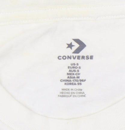 Mens UK Size S Converse White  T-Shirt