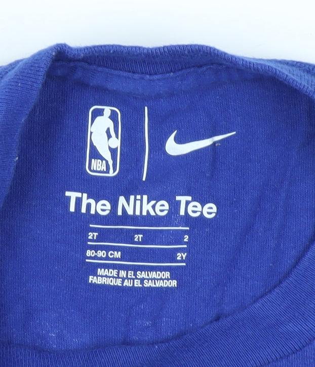 Nike Boys Blue Golden State Warriors T-Shirt (2 Years)