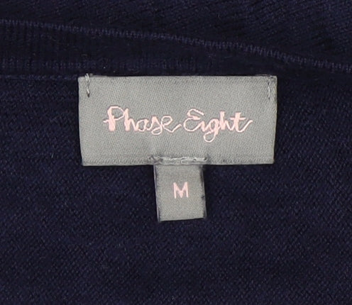 Womens UK Size M Phase Eight Blue Pullover Jumper