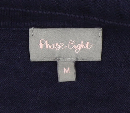 Womens UK Size M Phase Eight Blue Pullover Jumper