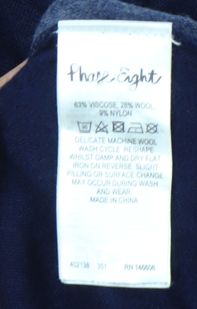Womens UK Size M Phase Eight Blue Pullover Jumper