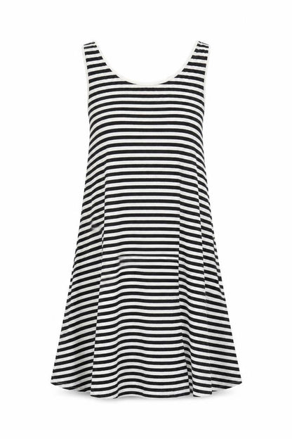 H&M Women's Black Stripe Sleeveless Tank Dress S