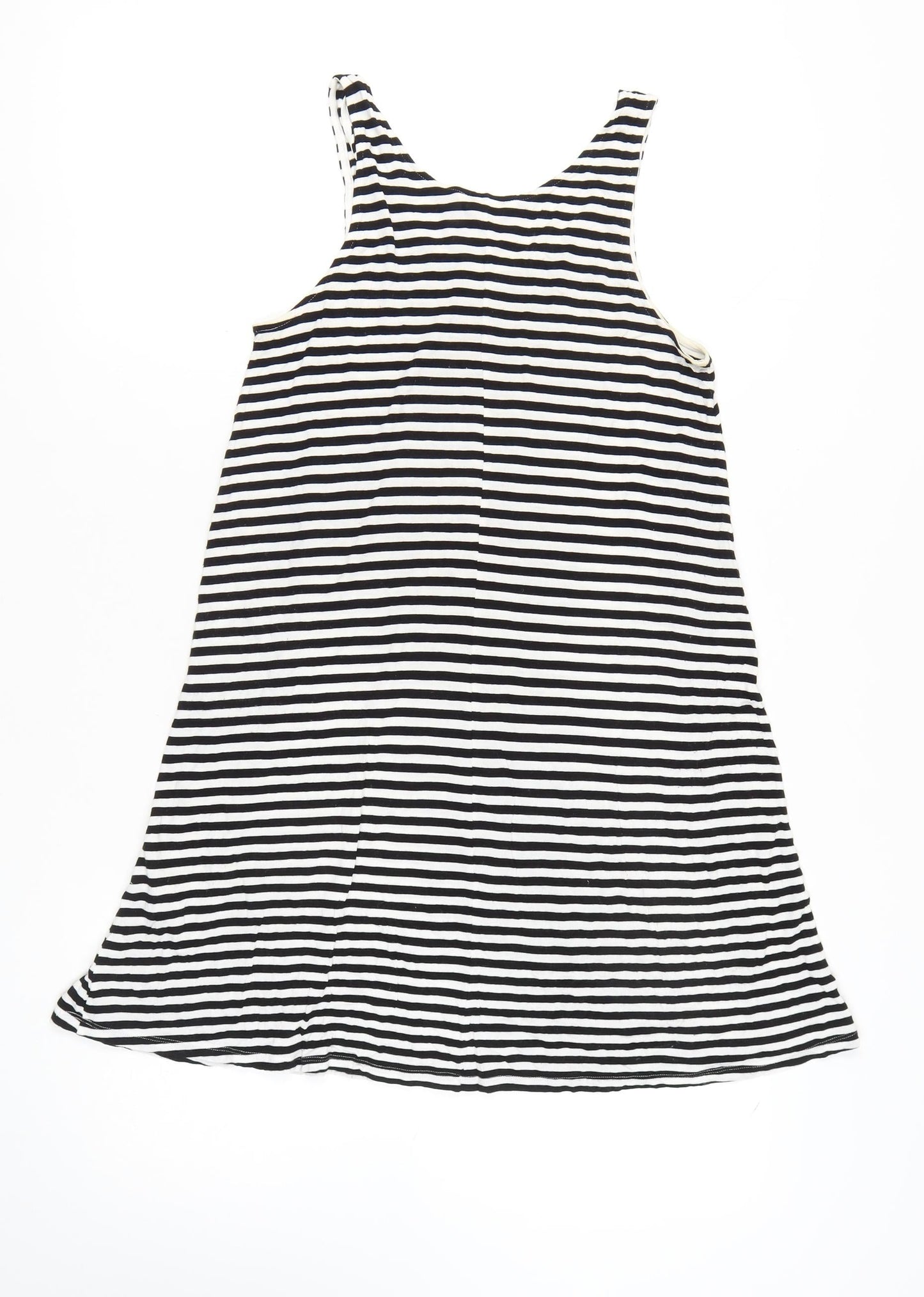 H&M Women's Black Stripe Sleeveless Tank Dress S