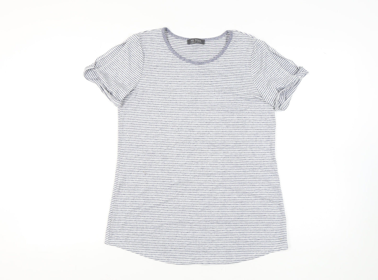 Mr Max Fashions Women's Blue Striped T-Shirt Size M