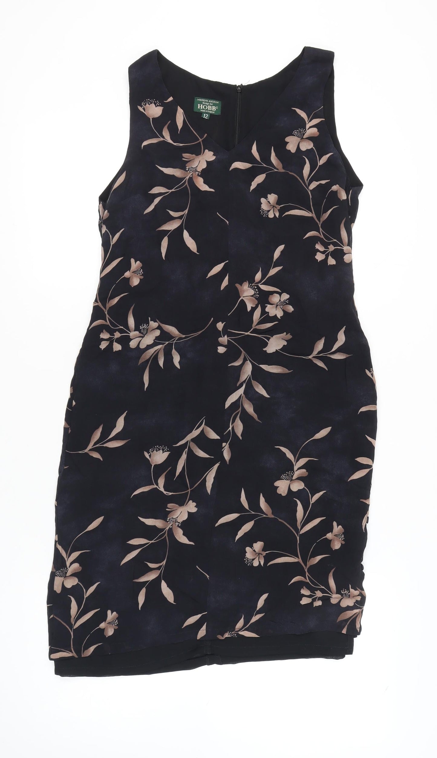 Hobbs Women’s Black Floral Dress Size 12 Party/Cocktail