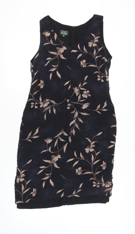 Hobbs Women’s Black Floral Dress Size 12 Party/Cocktail