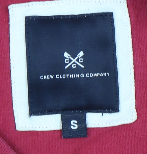 Mens UK Size S Crew Clothing Company Red  T-Shirt