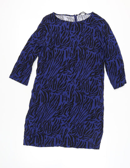 Marks and Spencer Women Blue Animal Print Dress size 12