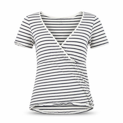 Womens UK Size S H&M Multicoloured Wrap T-Shirt
