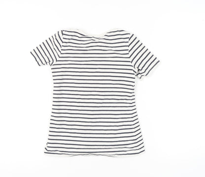 Womens UK Size S H&M Multicoloured Wrap T-Shirt