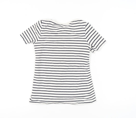 Womens UK Size S H&M Multicoloured Wrap T-Shirt