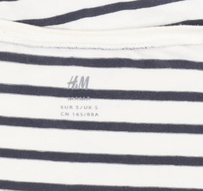 Womens UK Size S H&M Multicoloured Wrap T-Shirt