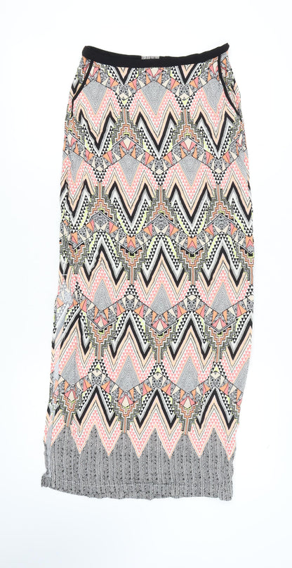 Womens UK Size 10 Warehouse Straight & Pencil Twill Skirt