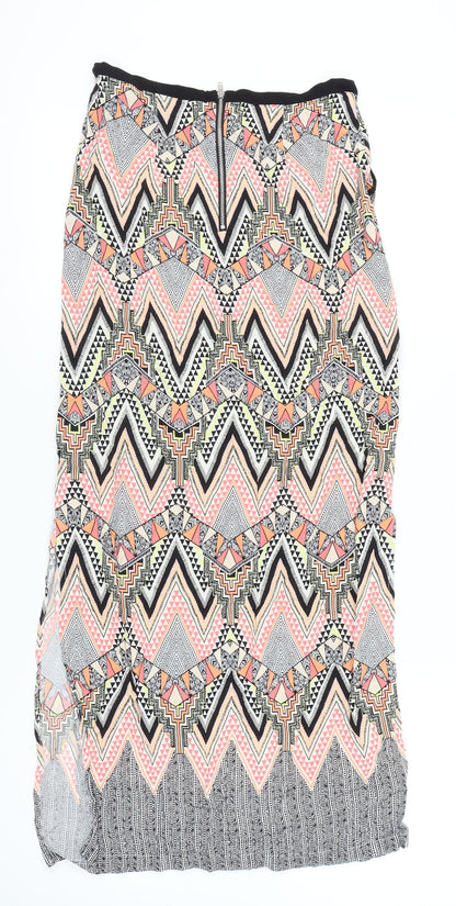 Womens UK Size 10 Warehouse Straight & Pencil Twill Skirt