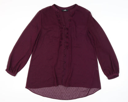 Womens UK Size 14 Wallis Purple  Blouse