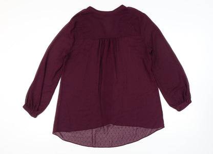 Womens UK Size 14 Wallis Purple  Blouse