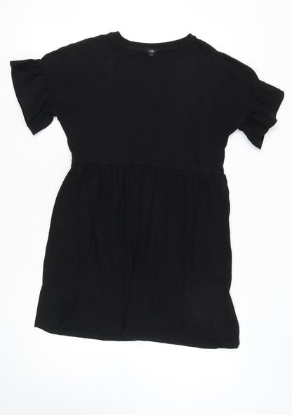 River Island Women's Black Flutter Sleeve Dress Size 10