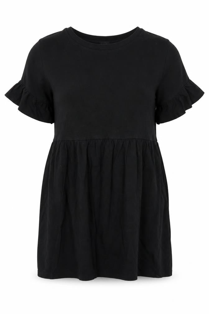 River Island Women's Black Flutter Sleeve Dress Size 10