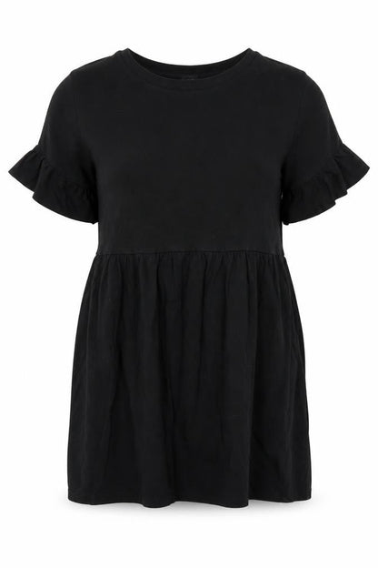 River Island Women's Black Flutter Sleeve Dress Size 10
