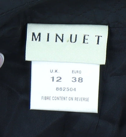 Minuet Women's Black Pencil Skirt Size 12 High Rise