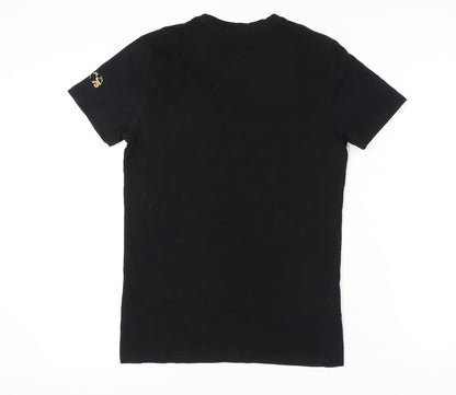 Super Heroes Black Batman T-Shirt M Unisex Adults
