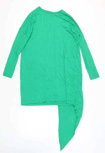 ASOS Women's Green Asymmetric Shift Dress Size 10