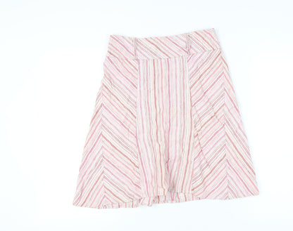 Olsen Women’s Multicoloured A-Line Striped Skirt Size 10