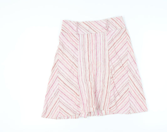 Olsen Women’s Multicoloured A-Line Striped Skirt Size 10