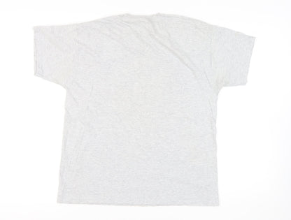 Mens UK Size L Fruit of the Loom Grey  T-Shirt