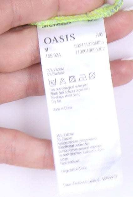 Oasis Women's Tropical Print Off Shoulder Dress M