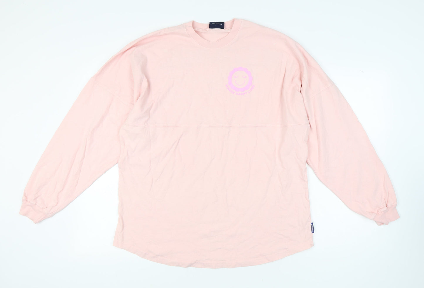 Spirit Jersey Women's Pink Pullover Sweatshirt, L
